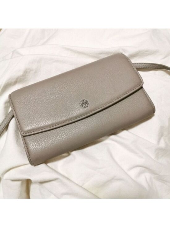 Tory Burch Handbags - Tory Burch Dove Gray Wallet On Chain Shoulder bag Clutch